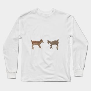 a deer and a lamb Long Sleeve T-Shirt